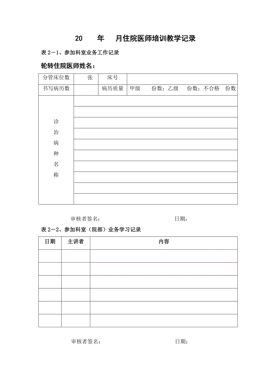 同济大学医学院14年住院医师培训教学记录册).doc_第4页