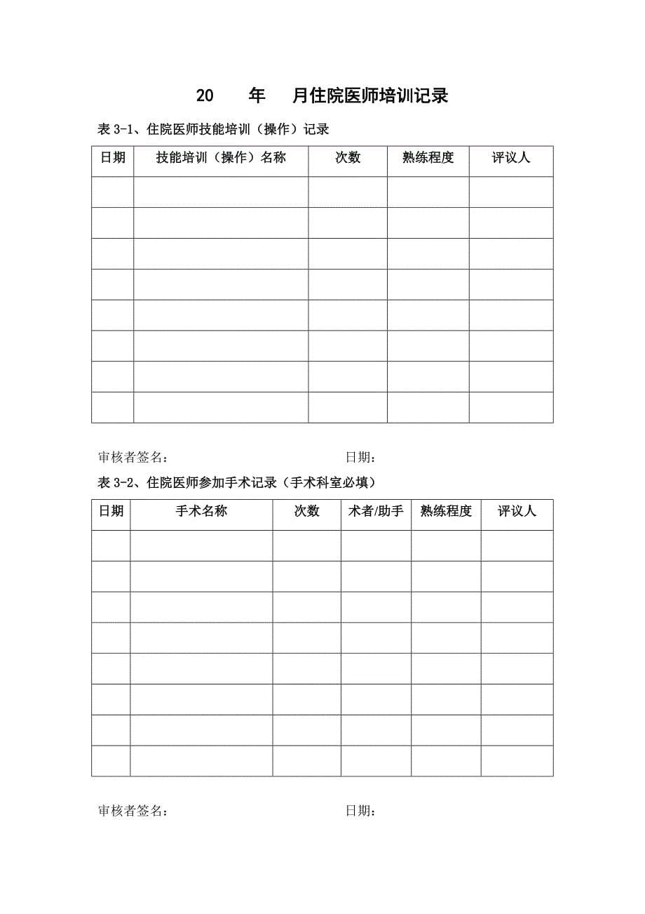 同济大学医学院14年住院医师培训教学记录册).doc_第5页