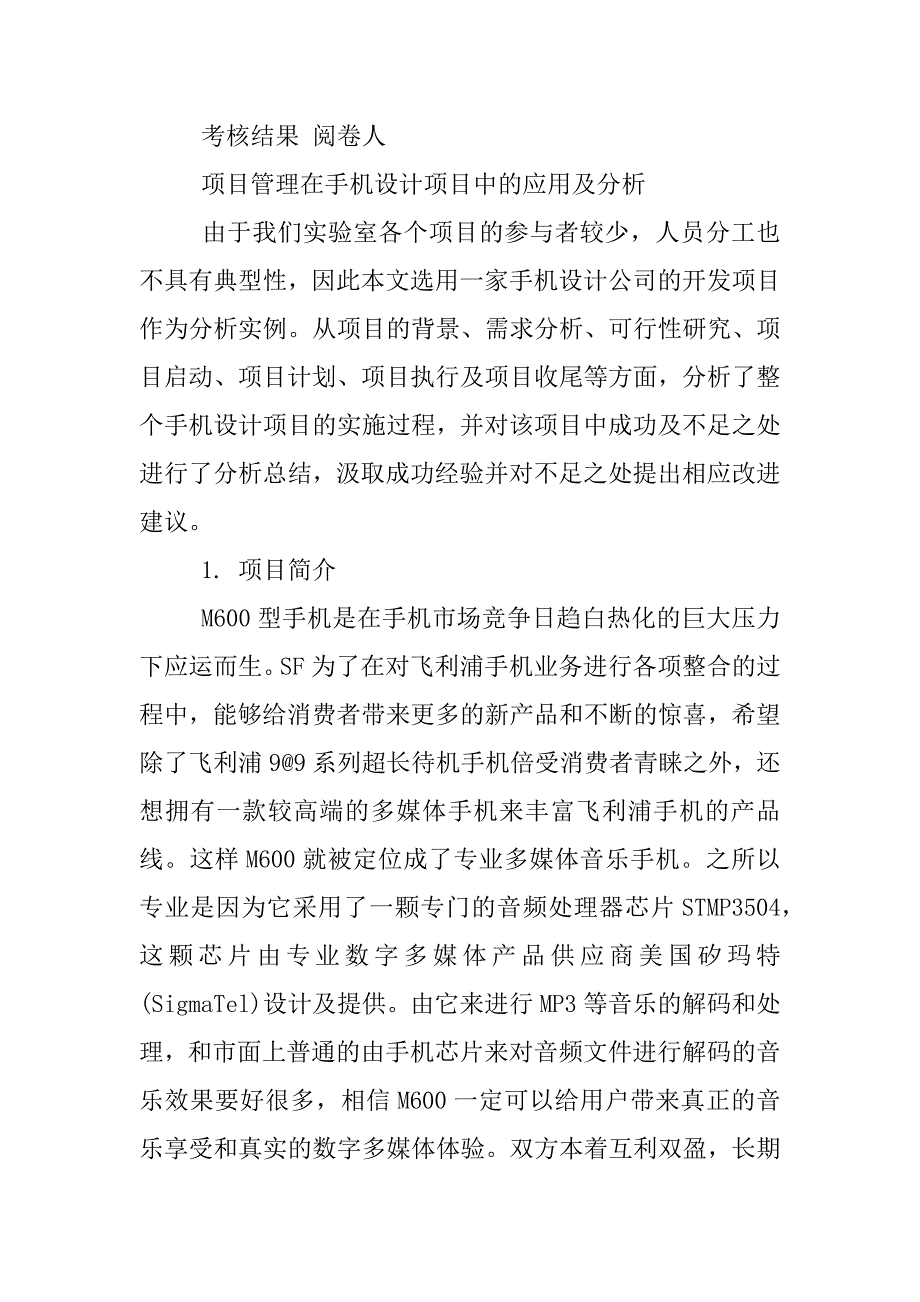 项目管理报告模板_第2页