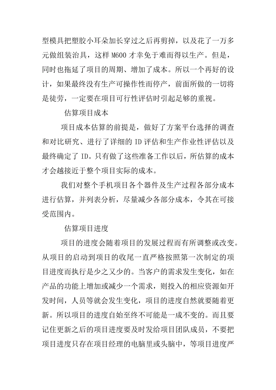 项目管理报告模板_第4页