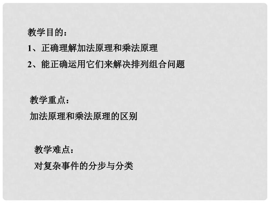 贵州省遵义市私立贵龙中学高三数学总复习 基本的原理课件 新人教A版_第2页