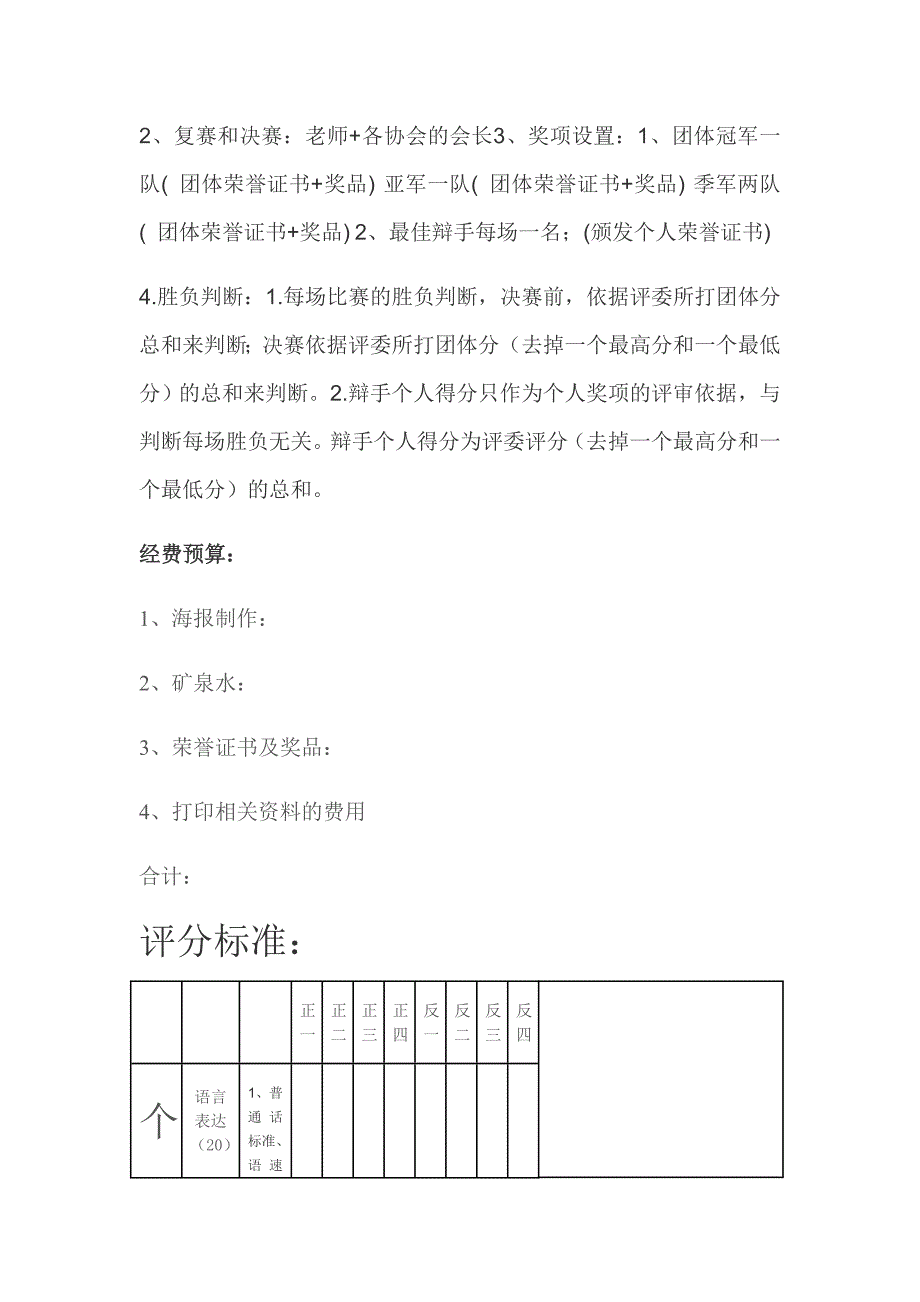 大学生辩论赛策划书_第4页