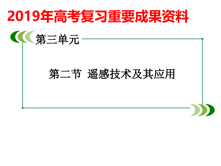 高考复习资料遥感及其应用_第1页