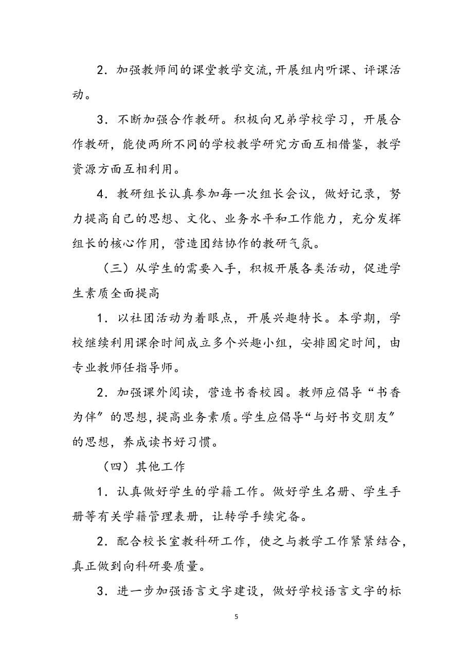 2023年东乐中心小学教导处工作计划.docx_第5页