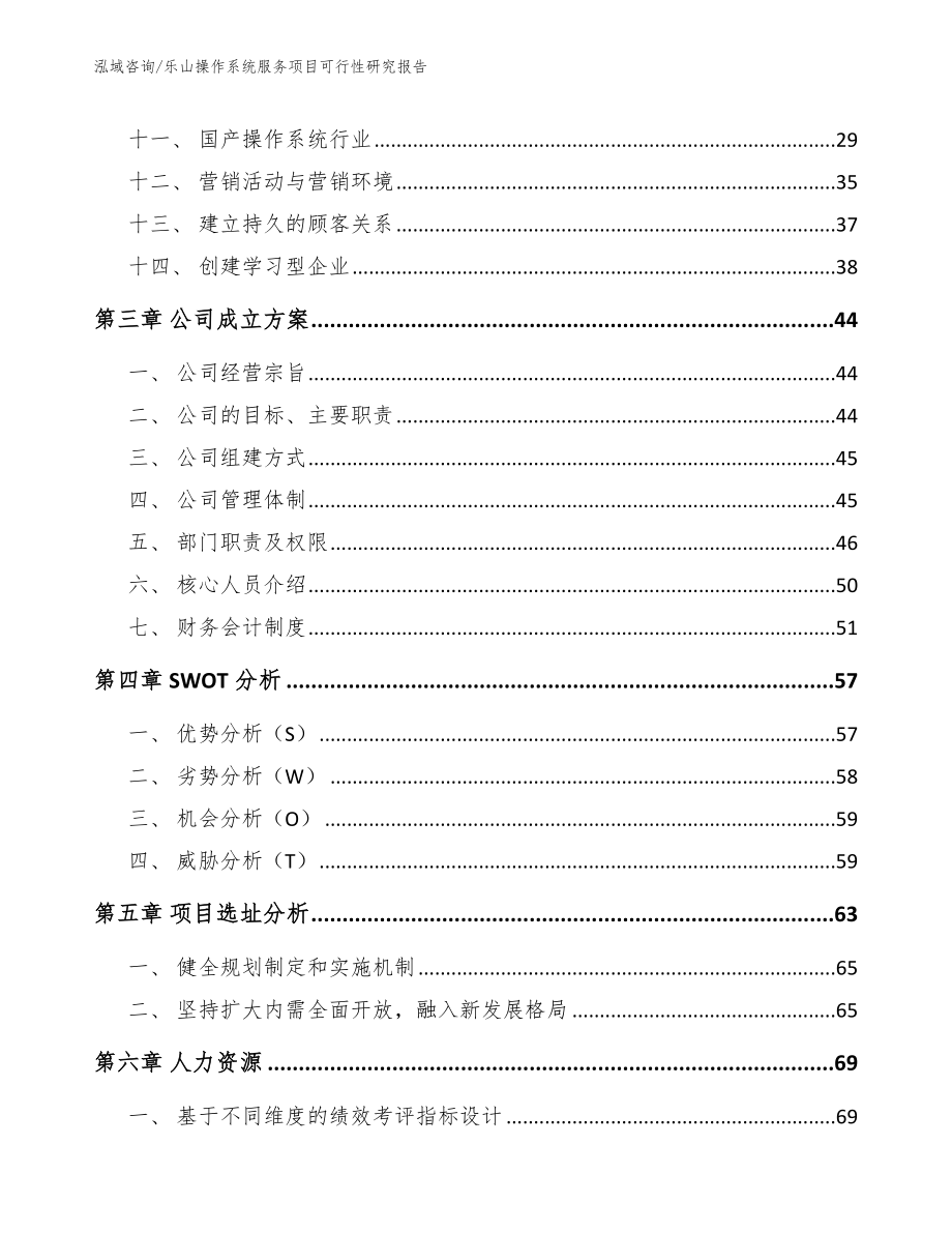 乐山操作系统服务项目可行性研究报告【参考模板】_第3页