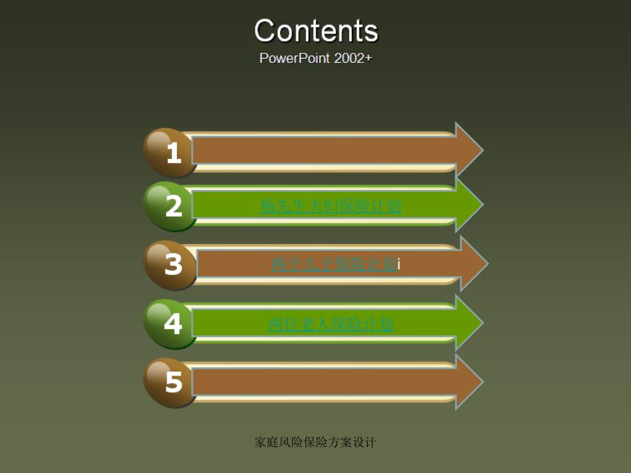 家庭风险保险方案设计_第1页