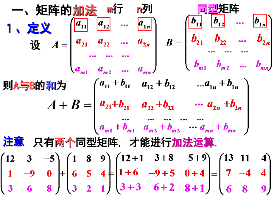 矩阵的基本运算PPT课件课件_第2页