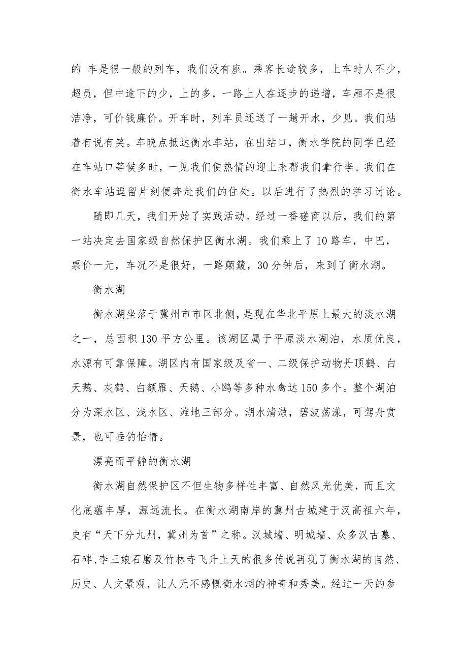 暑期社会实践汇报—体会衡水文明宣传优秀文化_第2页