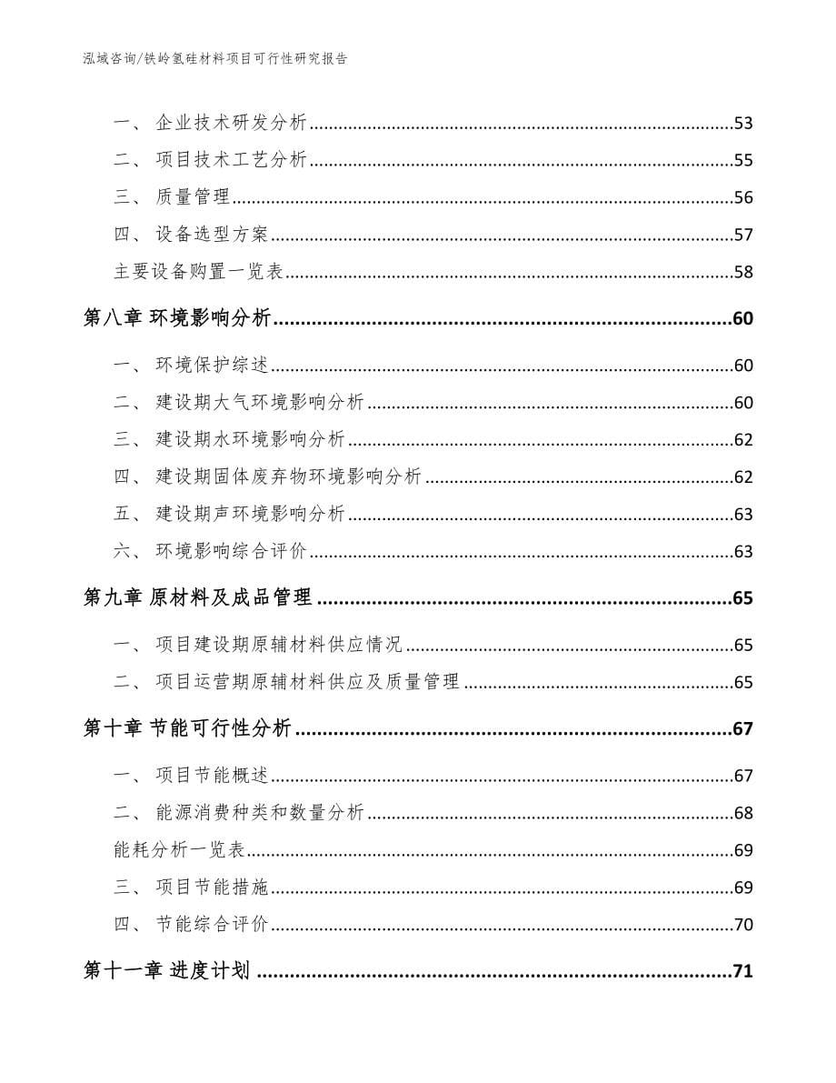 铁岭氢硅材料项目可行性研究报告_第5页