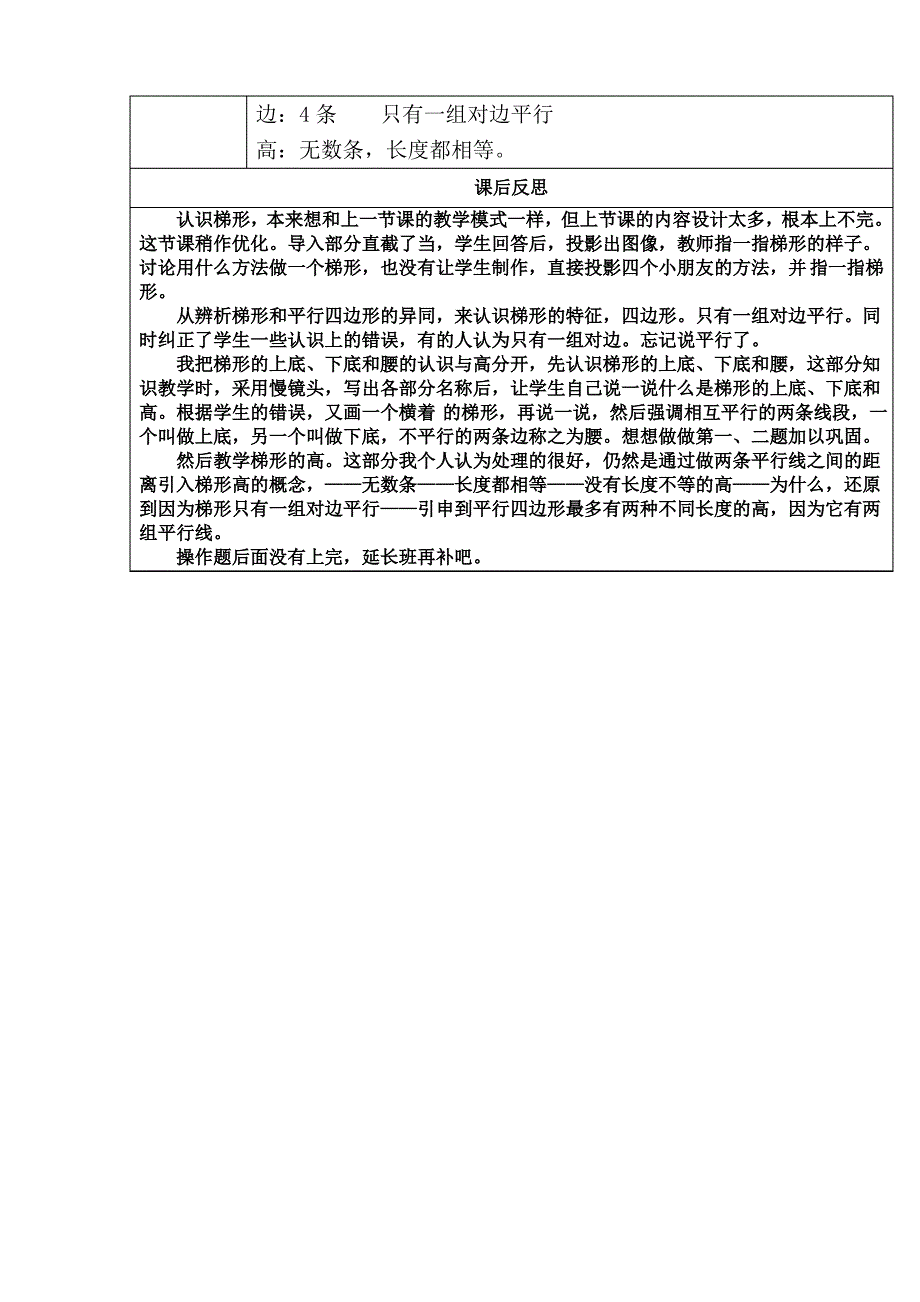 认识梯形教学反思_第3页