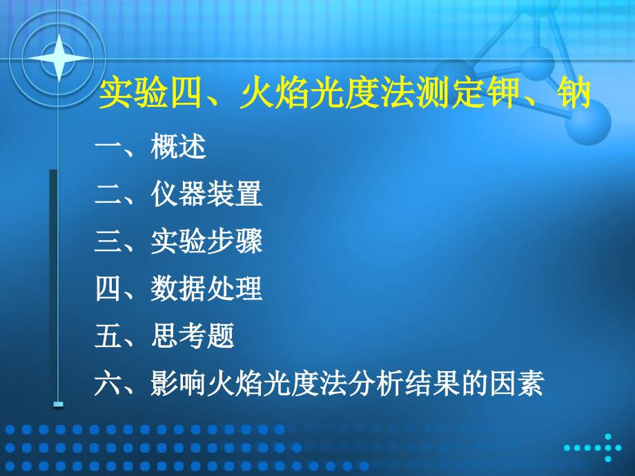 实验四火焰光度法测定钾钠_第1页