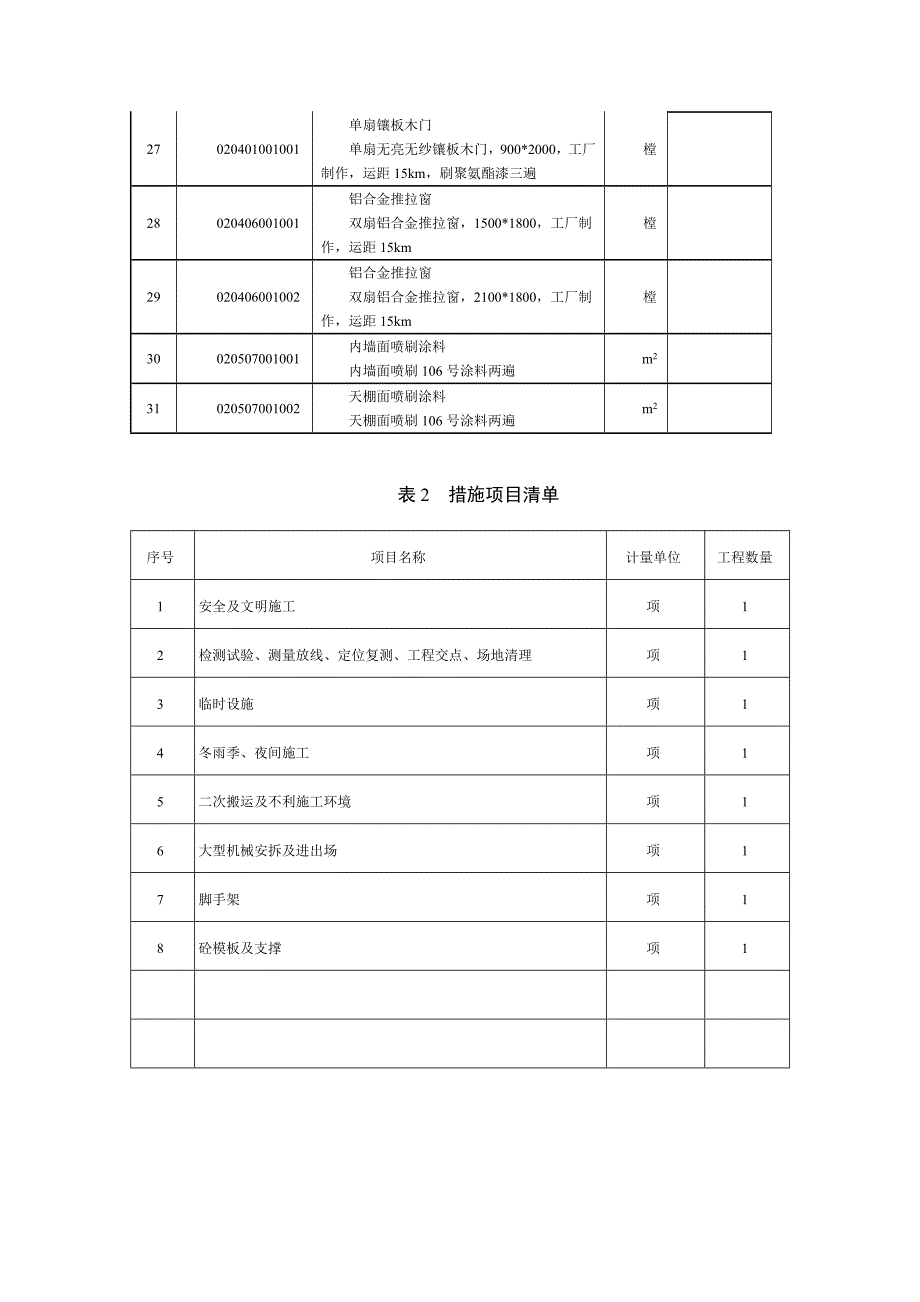 建筑工程估计与造价课程设计指导书_第4页