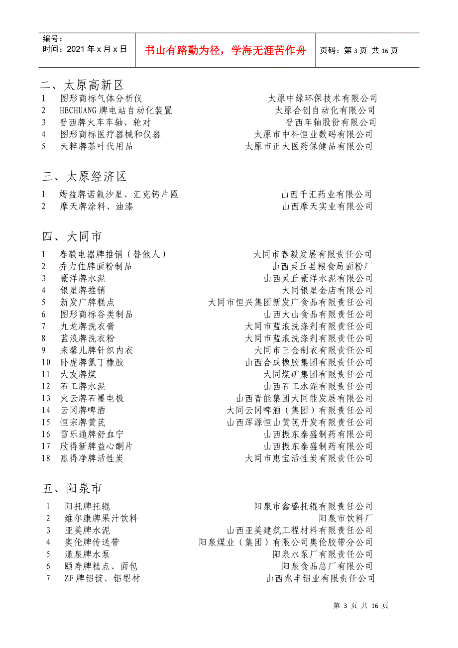 山西省工商行政管理局公告_第3页