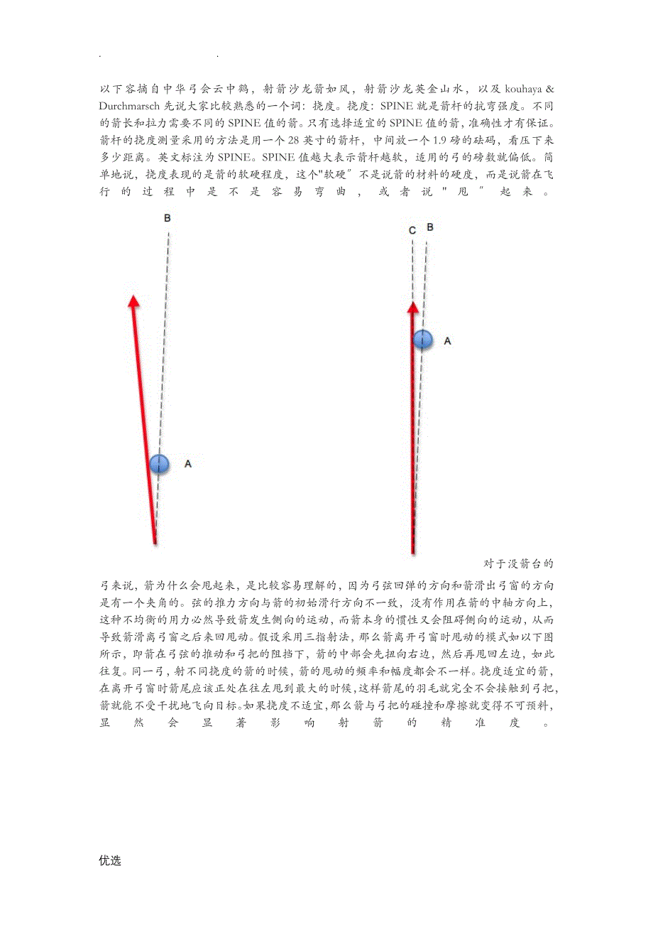反曲弓弓箭挠度选择_第1页