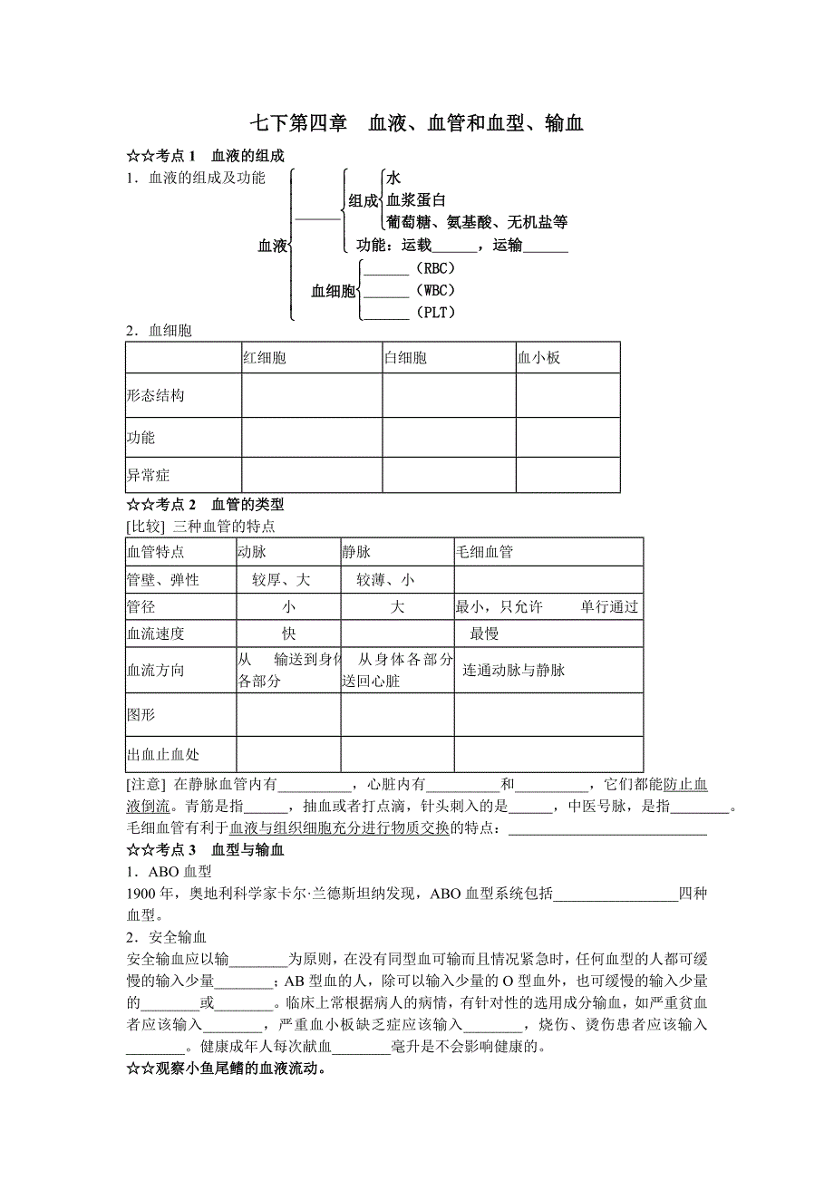 七下第四章血液心脏.doc_第1页