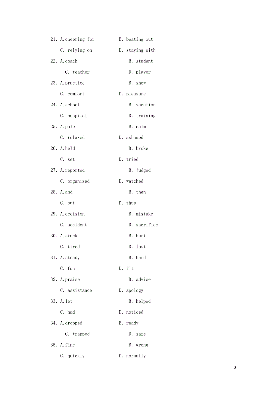 2019-2020学年高中英语 Module 4 Sandstorms in Asia课时作业12 外研版必修3_第3页