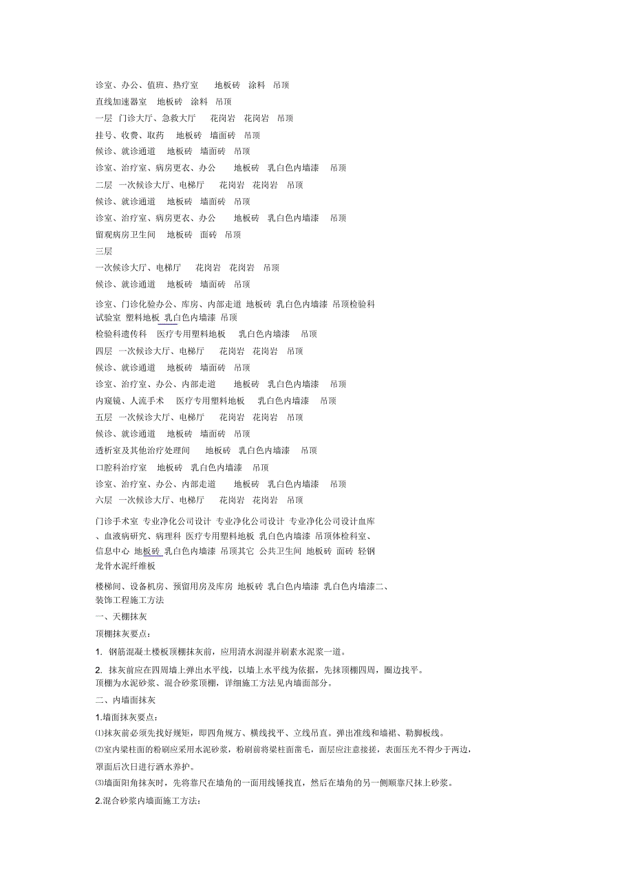 《工程设计-某医院综合楼装饰装修施工方案(DOC18页)》_第2页