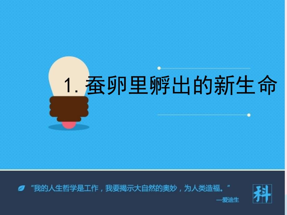 最新三年级科学下册动物的生命周期1蚕卵里孵出的新生命课件1_第1页