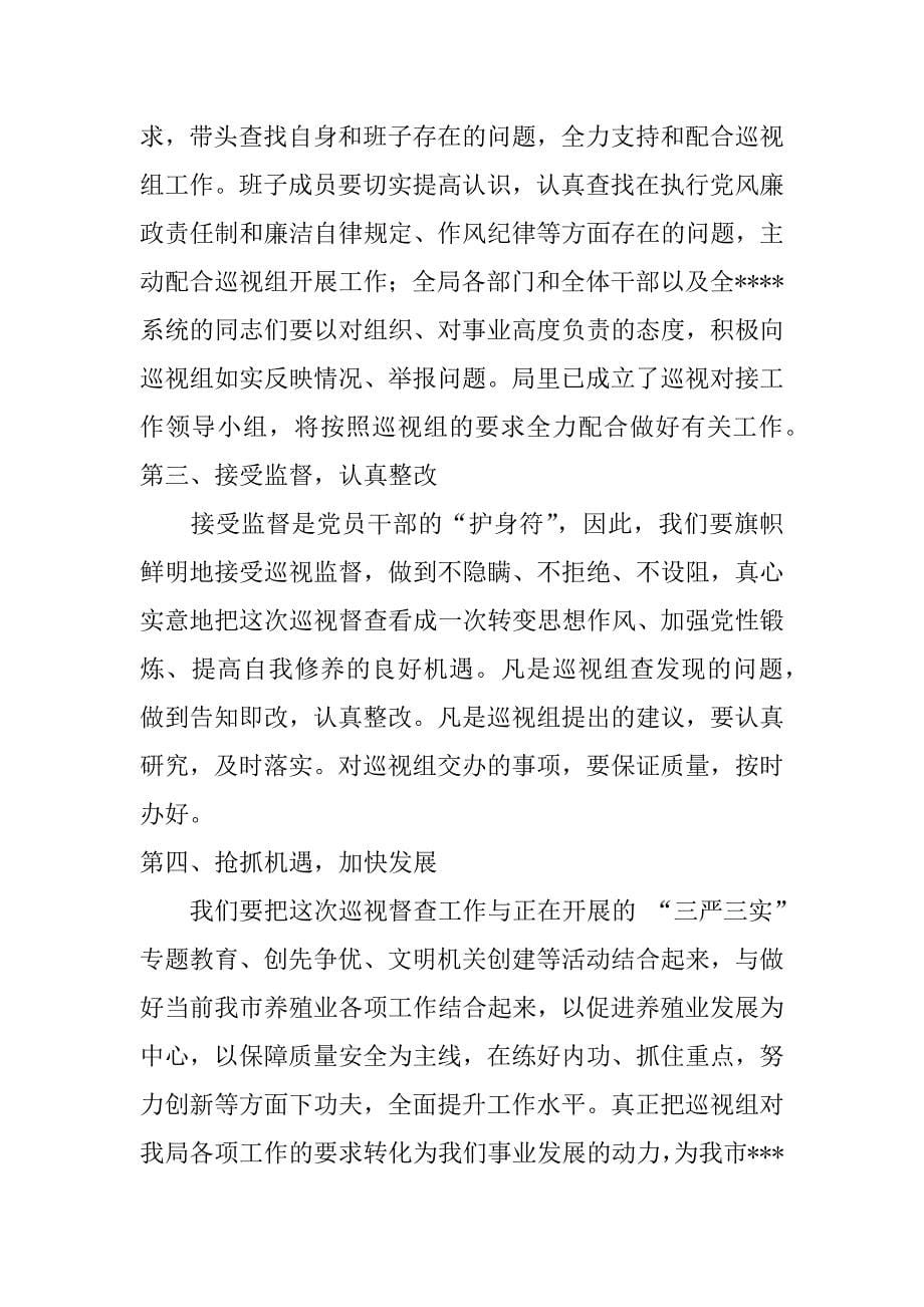 在巡视反馈会上表态发言共4篇巡视组动员会上的表态发言_第5页