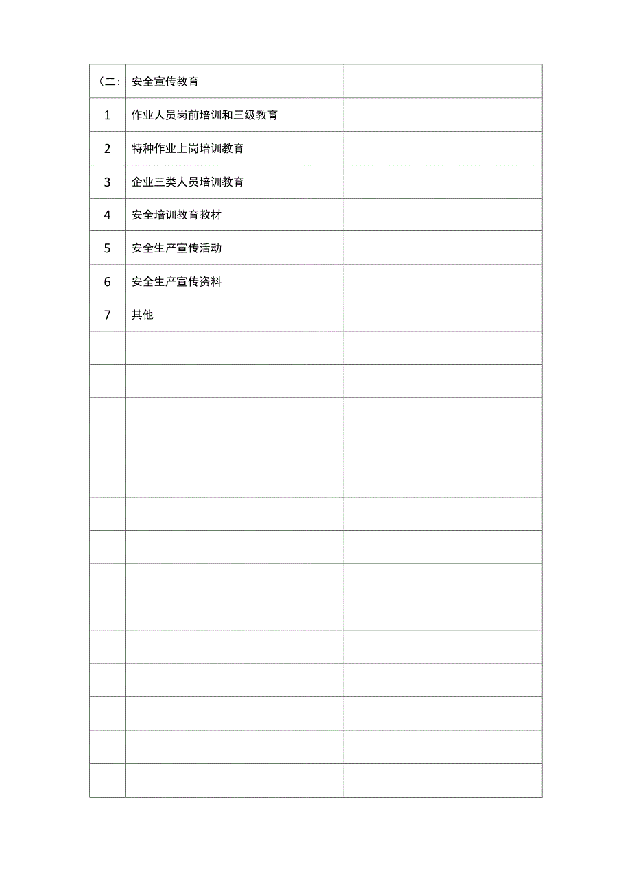 安全生产费用项目一览表_第4页