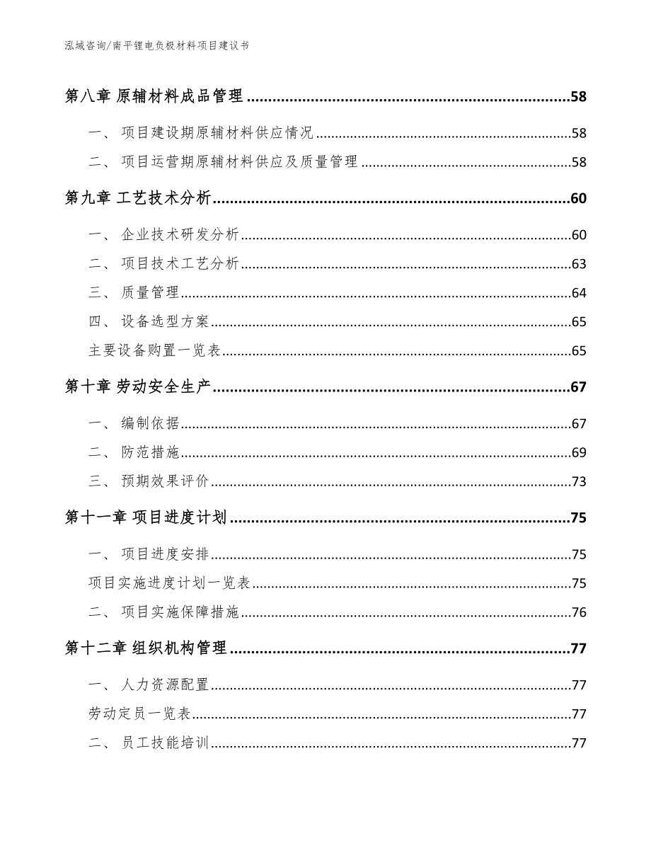 南平锂电负极材料项目建议书【模板参考】_第3页