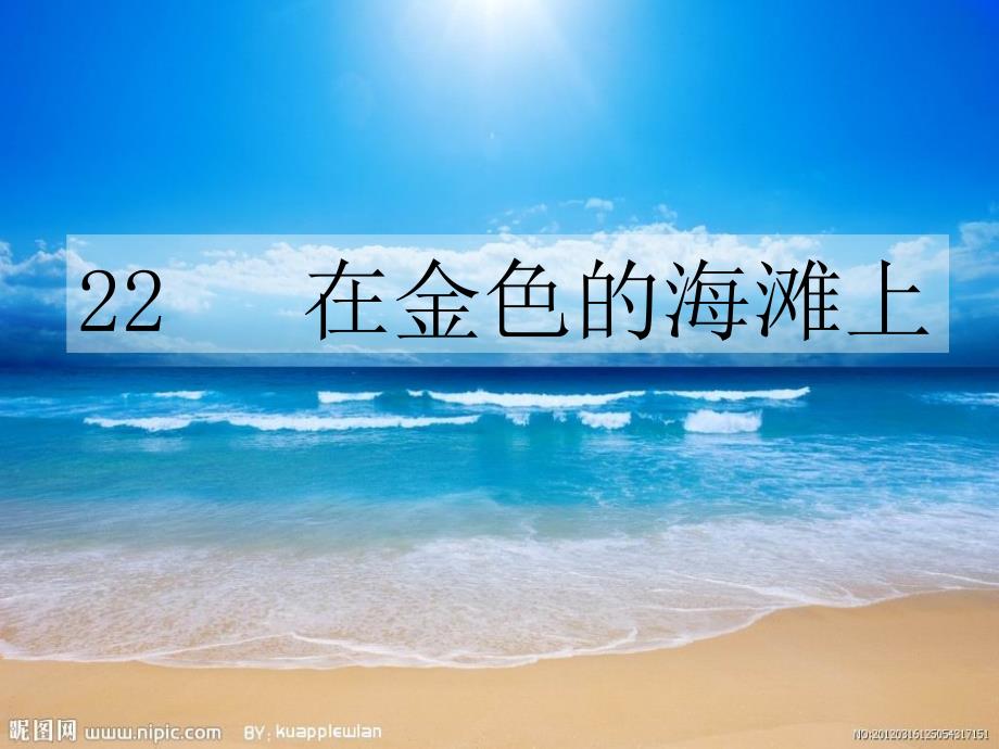 22　在金色的海滩上课件_第4页