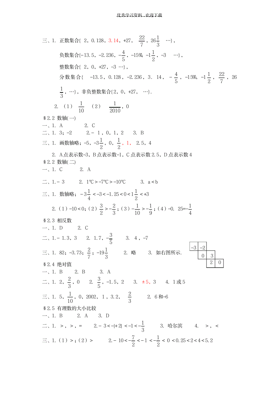 2023年新课程课堂同步练习册数学超详细解析答案华东版七年级上_第2页