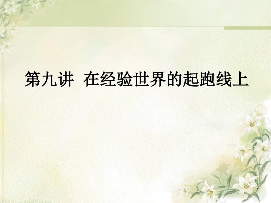 西方哲学智慧09经验论_第1页