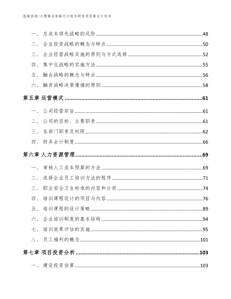 大理集成电路芯片技术研发项目商业计划书_第3页