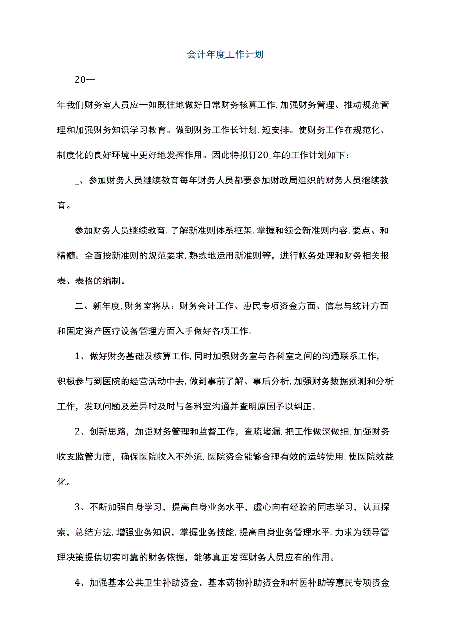 会计年度工作计划_第1页