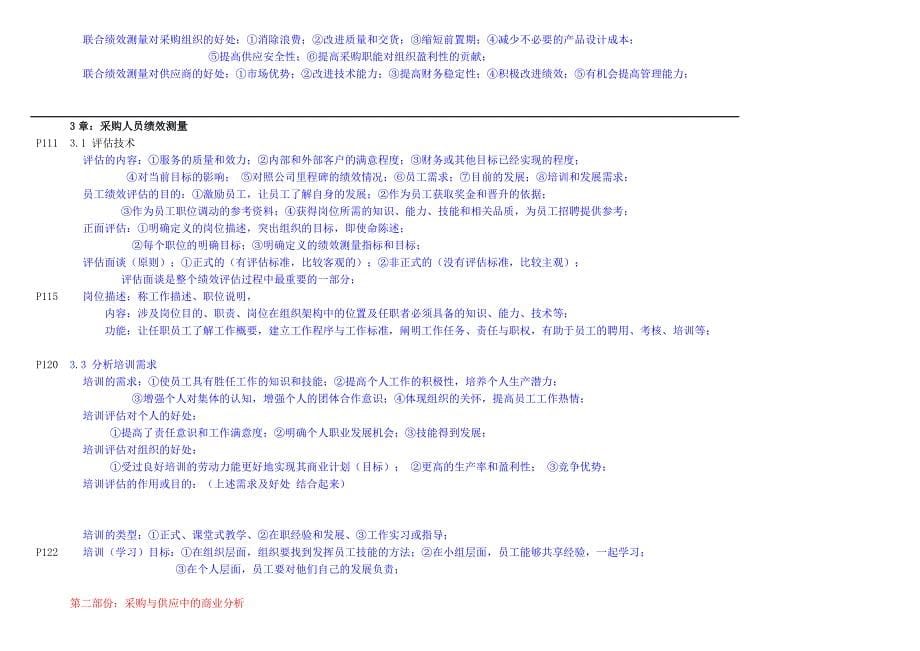 自考采购绩效测量与商业分析概念摘要_第5页