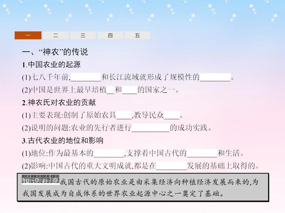 课堂设计高中历史 1.1 古代中国的农业经济课件 人民版必修2_第5页