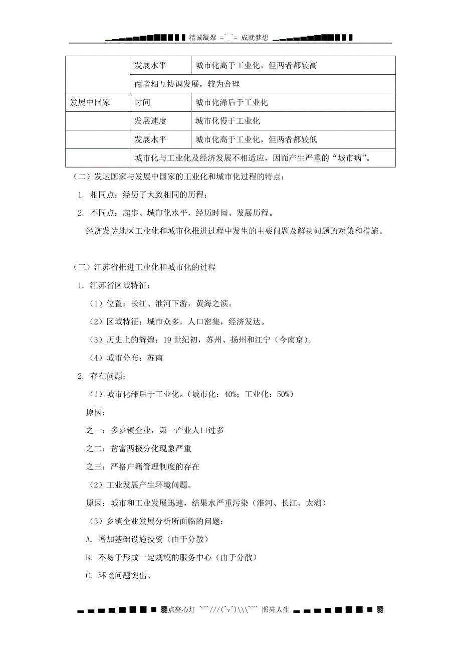 中图版地理2.5《中国江苏省工业化和城市化的探索》同步练习1（必修三）_第4页