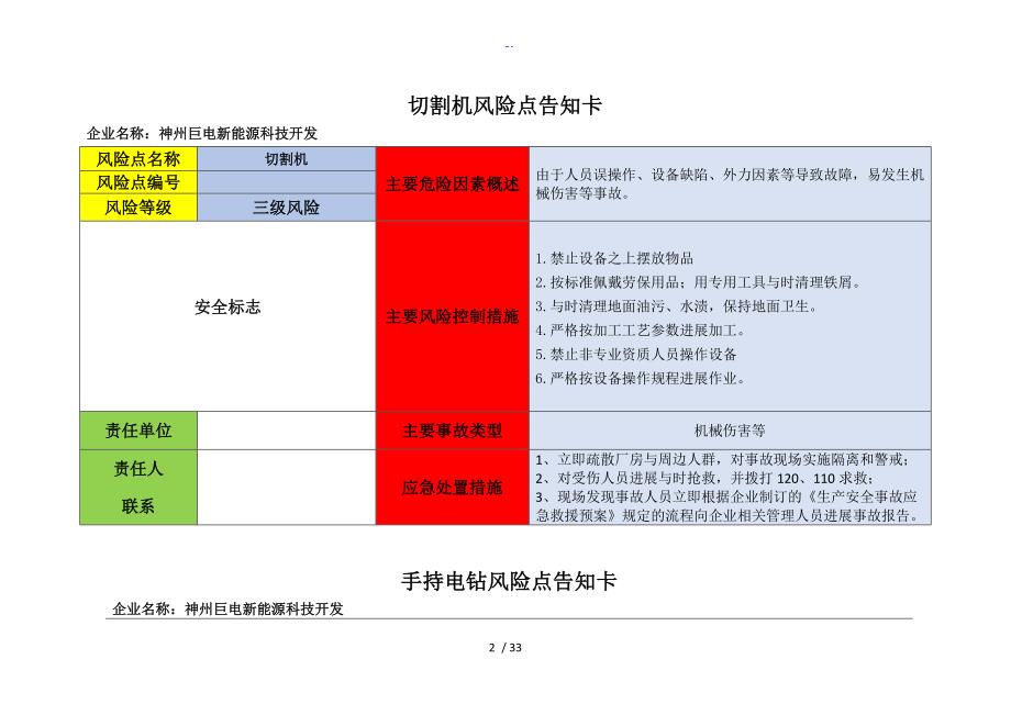 设备危险源辨识风险点告知卡_第2页