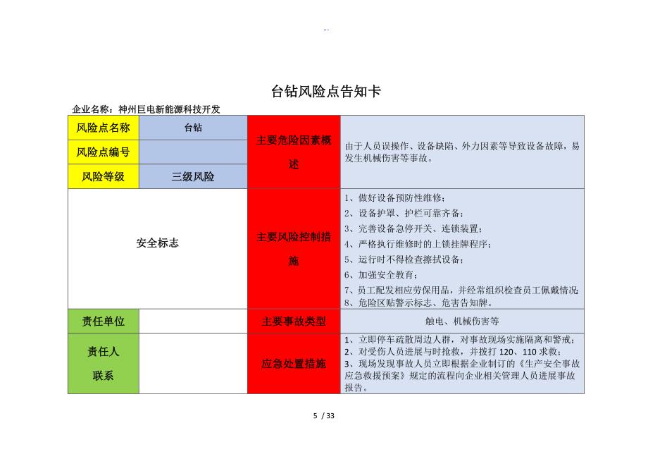 设备危险源辨识风险点告知卡_第5页