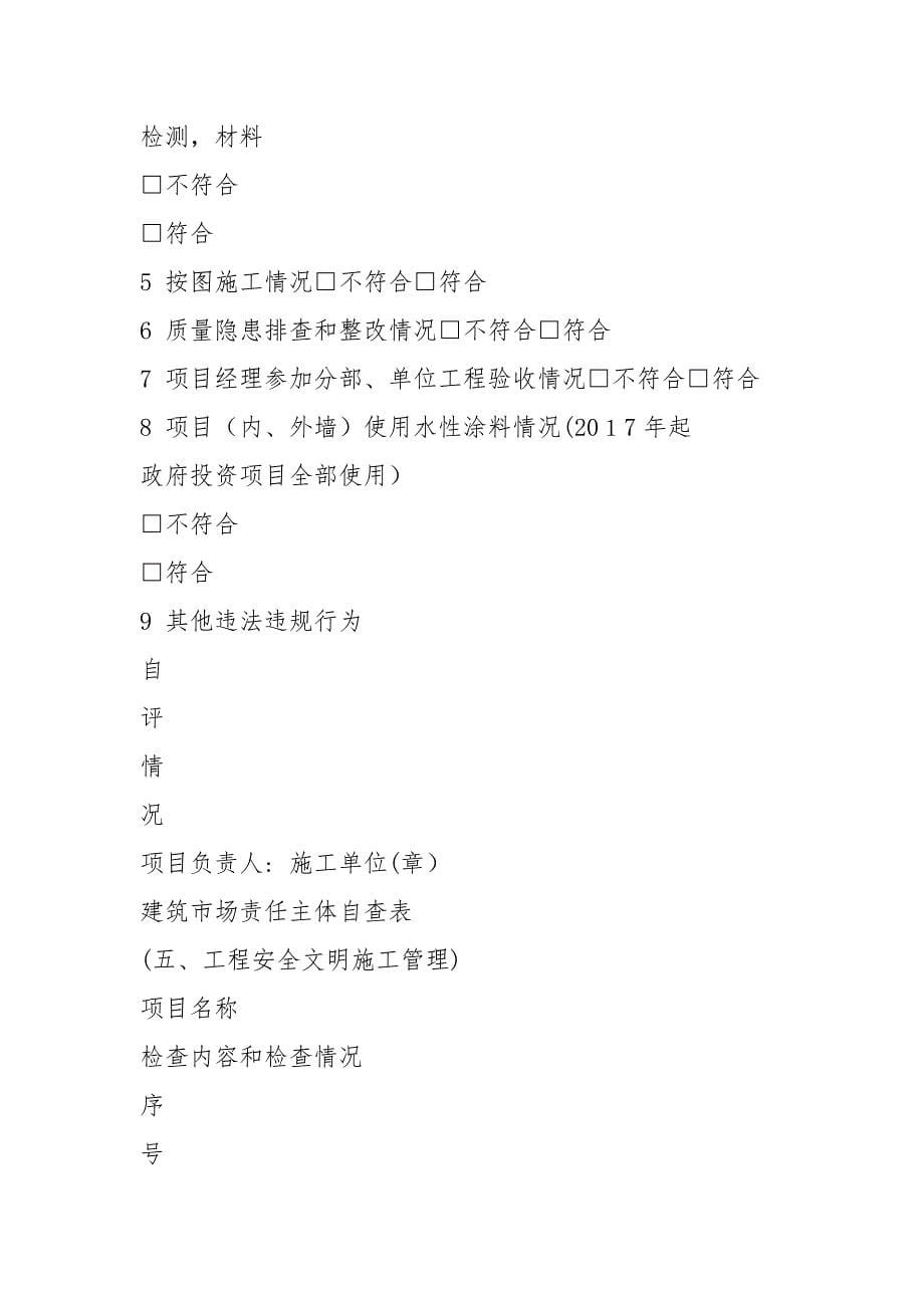 建筑市场综合执法检查表.docx_第5页