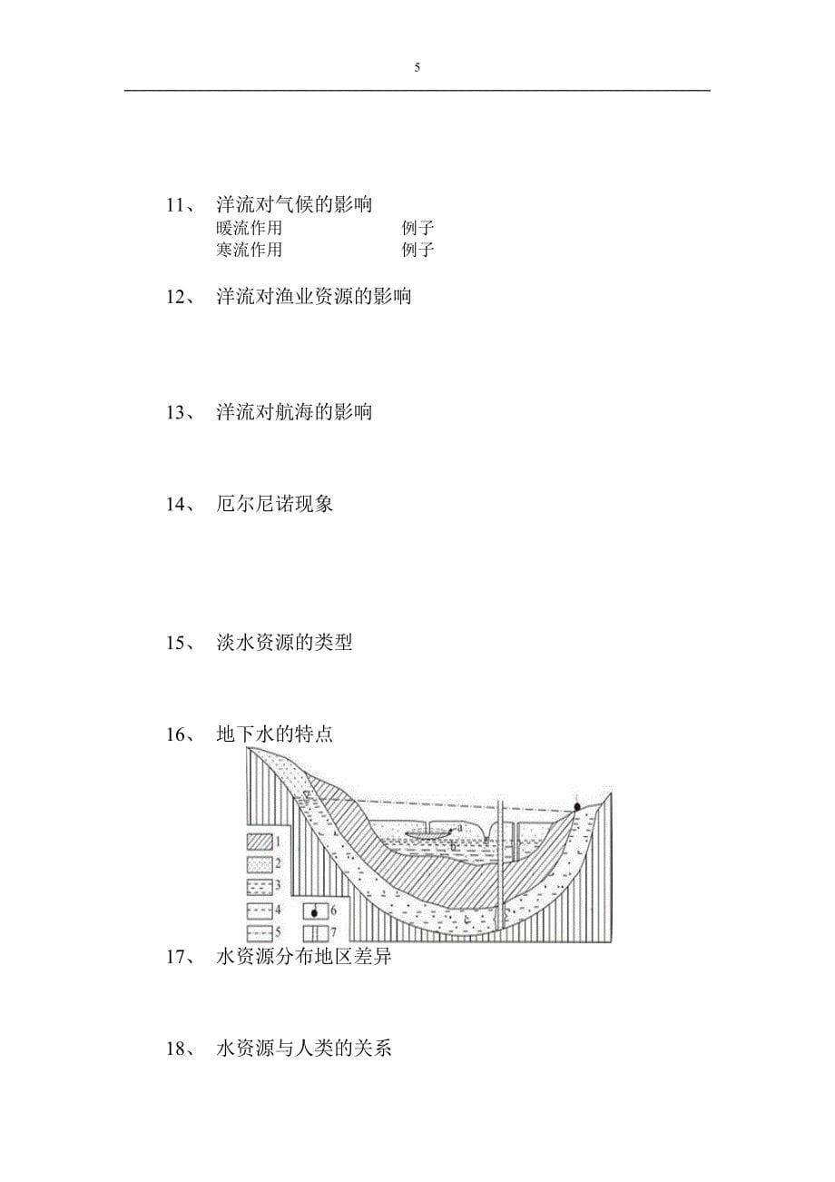 第三章地球上的水知识点总结_第5页