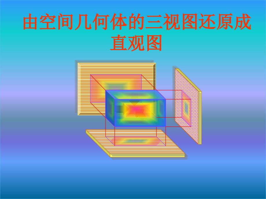 由空间几何体的三视图还原直观图分解ppt课件_第1页