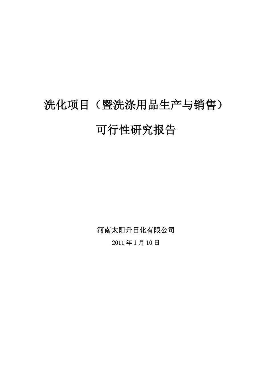 某公司项目可行性研究报告_第1页