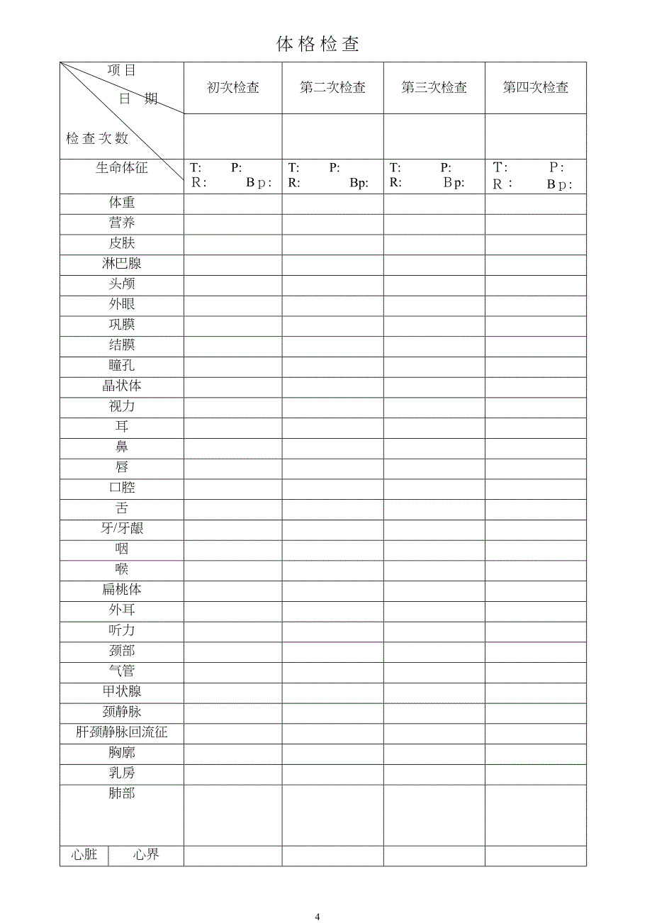 养老院健康档案_第4页