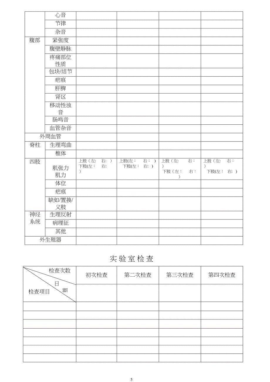 养老院健康档案_第5页