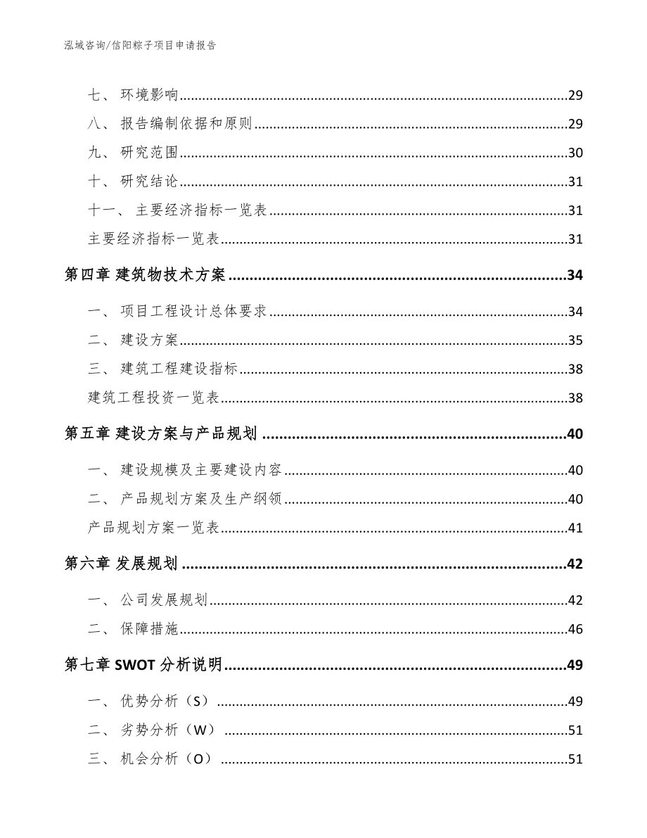 信阳粽子项目申请报告（参考范文）_第2页