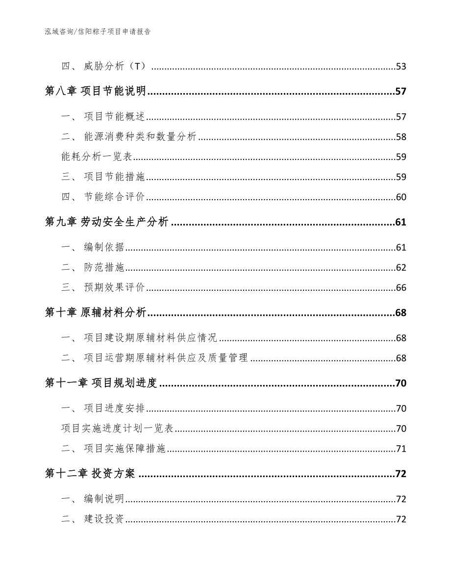 信阳粽子项目申请报告（参考范文）_第3页