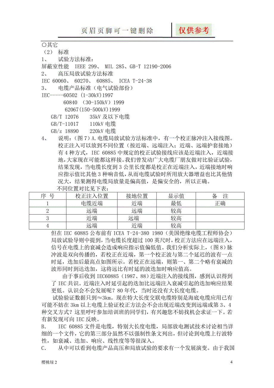 电缆局放试验的特点和要求【资源借鉴】_第4页