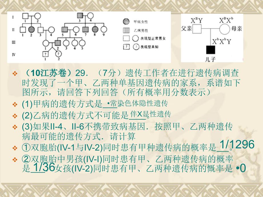 伴性遗传经典习题_第3页