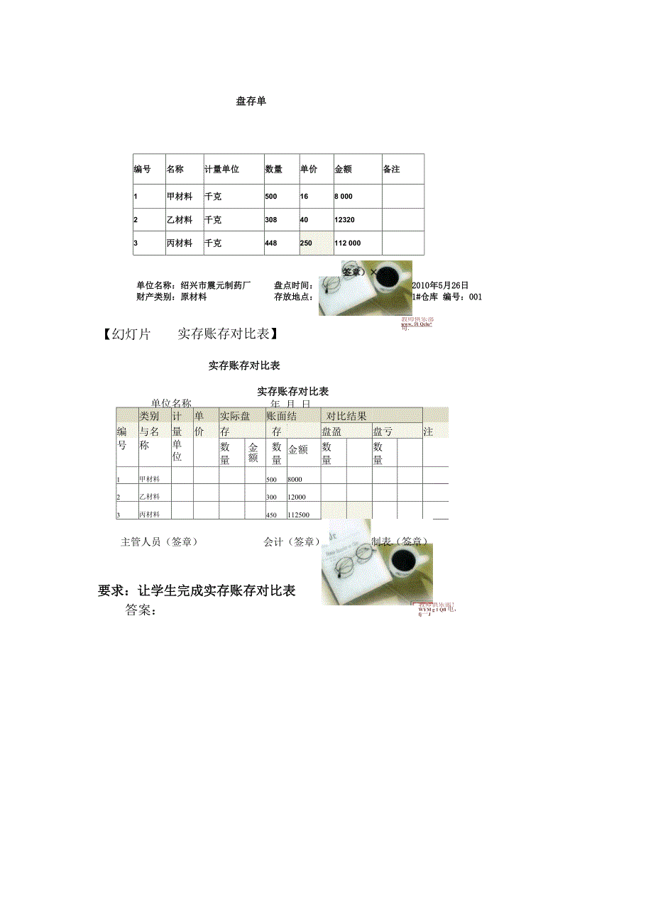 存货清查结果的账务处理_第3页