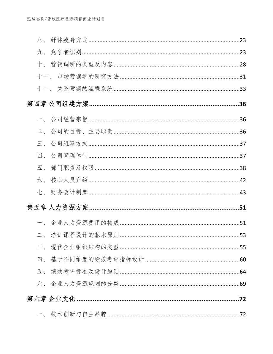 晋城医疗美容项目商业计划书_第3页