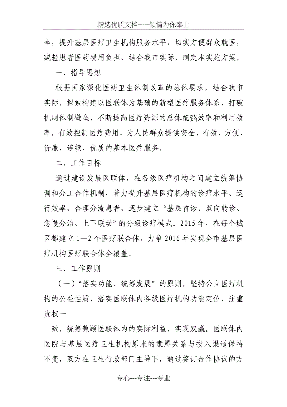 医院d辖区村卫生站医联体工作计划_第3页