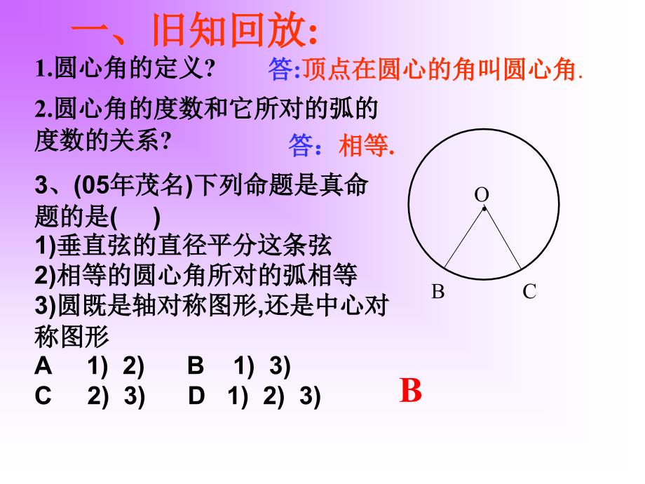 圆周角和圆心角的关系侯雄东_第2页