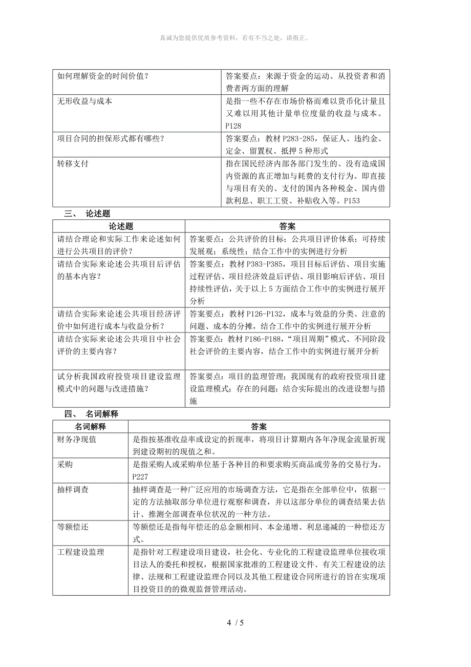 项目管理与评估复习思考题_第4页